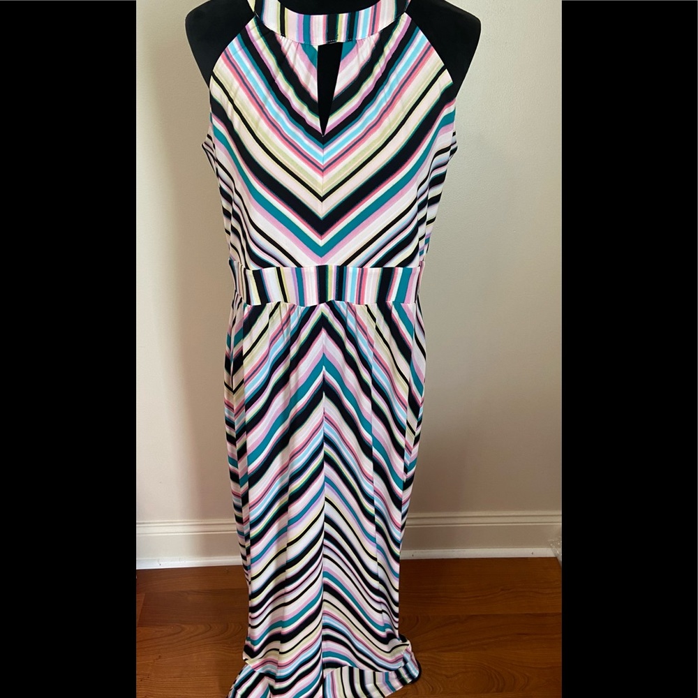 🎀 Multicolor Long Maxi Dress Size Petite Large